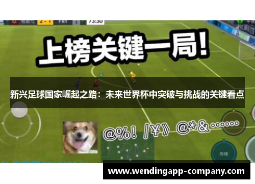 新兴足球国家崛起之路：未来世界杯中突破与挑战的关键看点